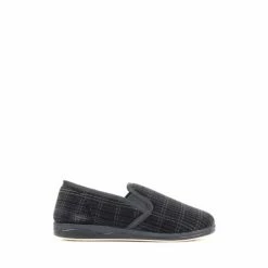Pavers Men's Plaid Full Slippers