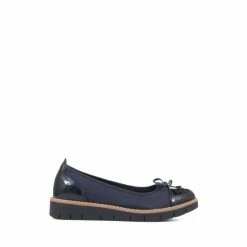 Pavers Blue Ladies Ballet Pumps