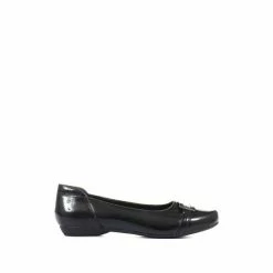 Pavers Ladies Wide Fit Slip On Pumps Black -Pavers Sales Store unnamed file 3523