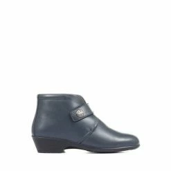 Pavers Wide Fit Leather Ladies Ankle Boots Blue -Pavers Sales Store unnamed file 353