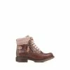Pavers Brown Lace Up Ankle Boots
