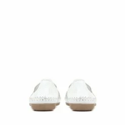 Pavers White Leather Slip-On Pumps -Pavers Sales Store unnamed file 3587