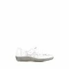 Pavers White Wide Fit Leather Mary Jane Shoes