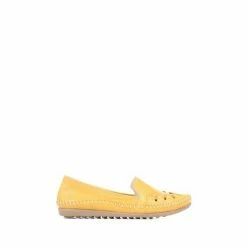 Pavers Yellow Leather Slip-On Pumps -Pavers Sales Store unnamed file 3614