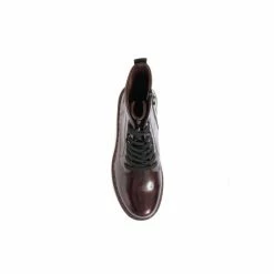 Pavers Red Wide Fit Lace-Up High-Shine Ankle Boots -Pavers Sales Store unnamed file 399