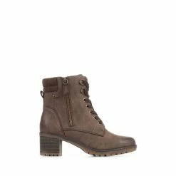 Relife By Pavers Block Heel Brown Boots