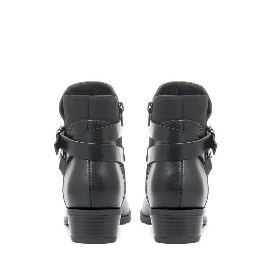 Pavers Ladies Flat Ankle Boots Brown 3 Pavers Ladies Flat Ankle Boots Brown - Image 3