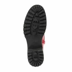 Pavers Red Metallic Lace Up Ankle Boots -Pavers Sales Store unnamed file 419