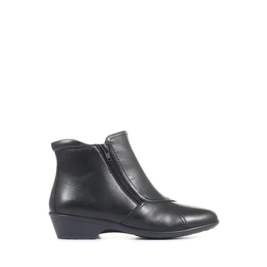 Pavers Ladies Wide Fit Leather Ankle Boots Grey 1 Pavers Ladies Wide Fit Leather Ankle Boots Grey