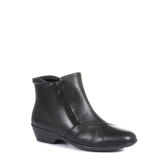 Pavers Ladies Wide Fit Leather Ankle Boots Grey 3 Pavers Ladies Wide Fit Leather Ankle Boots Grey - Image 3