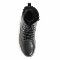 Pavers Black Ladies Faux Leather Lace Up Boots 8 Pavers Black Ladies Faux Leather Lace Up Boots -Pavers Sales Store unnamed file 457