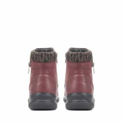 Pavers Red Wide Fit Leather Ankle Boots -Pavers Sales Store unnamed file 498