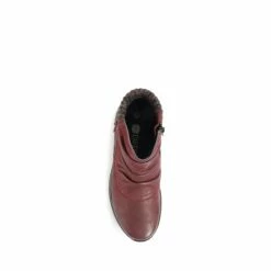 Pavers Red Wide Fit Leather Ankle Boots -Pavers Sales Store unnamed file 499