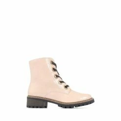 Pavers White Metallic Lace Up Ankle Boots -Pavers Sales Store unnamed file 525