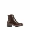 Pavers Brown Lace Up Ankle Boots