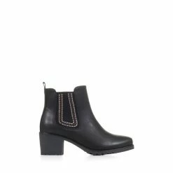 Pavers Block Heeled Chelsea Black Boots -Pavers Sales Store unnamed file 537
