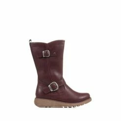 Pavers Red Wedge Heel Calf Boots 5 Pavers Red Wedge Heel Calf Boots -Pavers Sales Store unnamed file 549