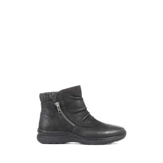 Pavers Black Wide Fit Leather Ankle Boots 6 Pavers Black Wide Fit Leather Ankle Boots - Image 6