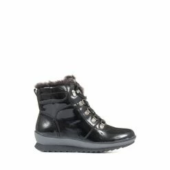 Pavers Ladies Patent Hiker Boots