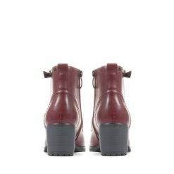 Pavers Ladies Red Smart Ankle Boots -Pavers Sales Store unnamed file 588