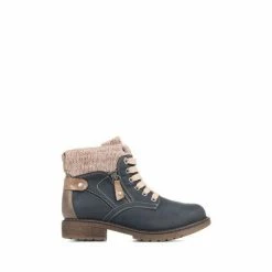 Pavers Blue Lace Up Ankle Boots -Pavers Sales Store unnamed file 597