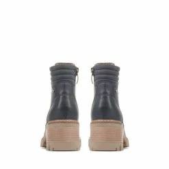 Relife By Pavers Blue Block Heeled Ankle Boots -Pavers Sales Store unnamed file 613