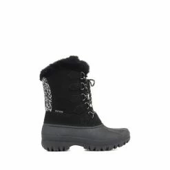 Pavers Ladies Black Lace Up Snow Boots -Pavers Sales Store unnamed file 634