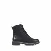 Pavers Relife By Pavers Wide Fit Lace-Up Black Ankle Boots