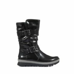 Pavers Ladies Black Boots