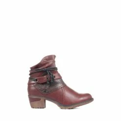 Pavers Red Slouch Ankle Boots -Pavers Sales Store unnamed file 674