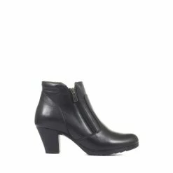 Pavers Ladies Leather Heeled Ankle Boots