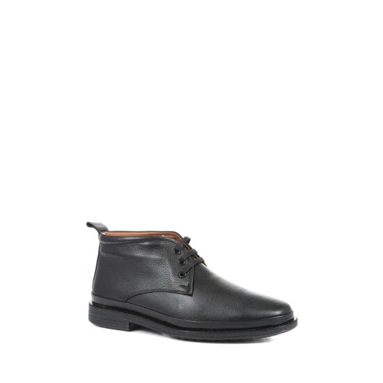 Pavers Wide Fit Smart Leather Desert Black Boots 2 Pavers Wide Fit Smart Leather Desert Black Boots - Image 2