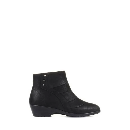 Pavers Wide Fit Leather Black Ankle Boots 6 Pavers Wide Fit Leather Black Ankle Boots - Image 6