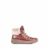 Pavers Red Lace Up Hiker Boots