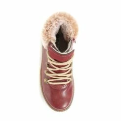 Pavers Red Lace Up Hiker Boots -Pavers Sales Store unnamed file 818