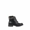 Pavers Black Ladies Lace-Up Ankle Boots