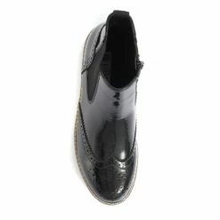 Pavers Ladies Wide Fit Brogue Chelsea Boots -Pavers Sales Store unnamed file 914