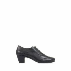 Pavers Womens Black Heeled Brogues -Pavers Sales Store unnamed file 992